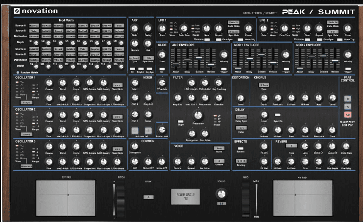 Momo Novation PEAK and SUMMIT Editor