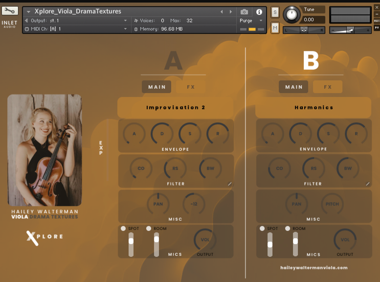 Inletaudio Viola Drama Textures KONTAKT