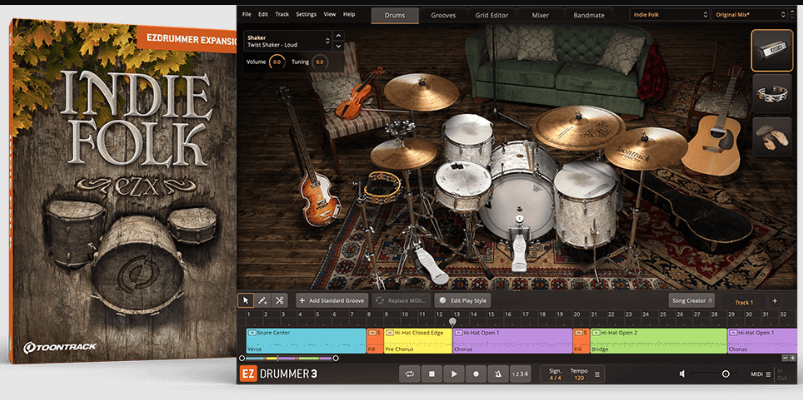 Toontrack Indie Folk EZX v1.5.2 Update (SOUNDBANK) 