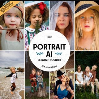 The Luxe Lens – Luxe Portrait AI Adaptive Retouch Toolkit Lightroom Presets – Desktop & Mobile