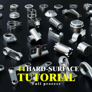 Artstation – 44 Hard Surface Kitbash + Full Process Tutorial by Vizyon Designers