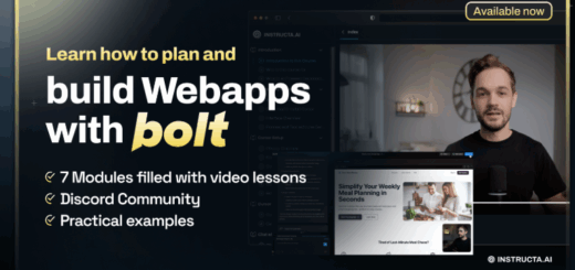 Instructa – Learn to build Web Apps with Bolt.new and AI